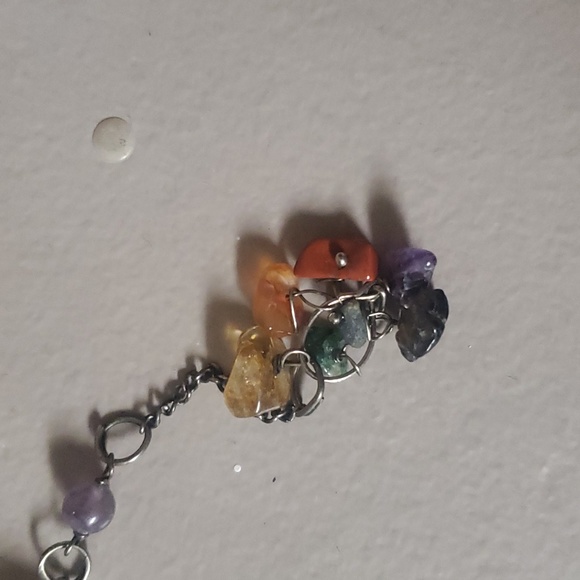 7 Chakra and Rose Quarts Star Pendalum/Bracelet - Picture 3 of 5